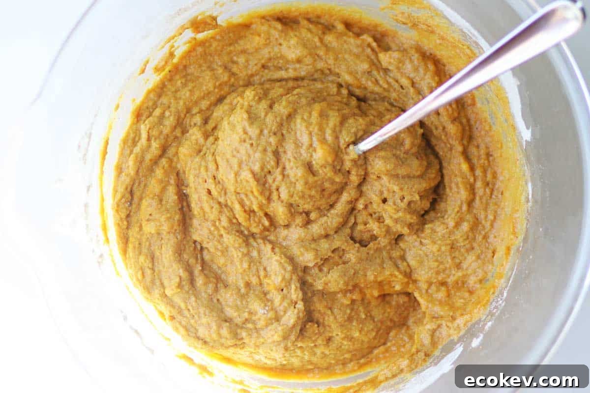 pumpkin muffin batter