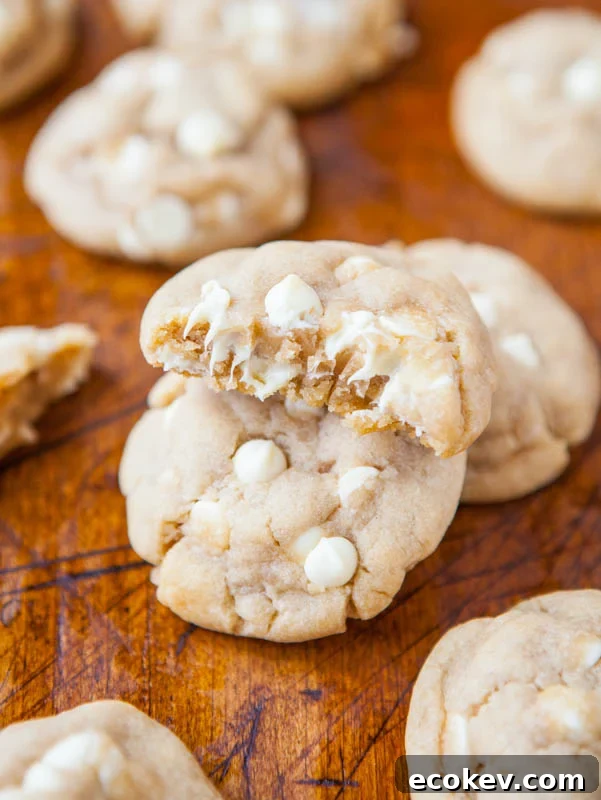 Coconut Oil White Chocolate Cookies averiecooks.com