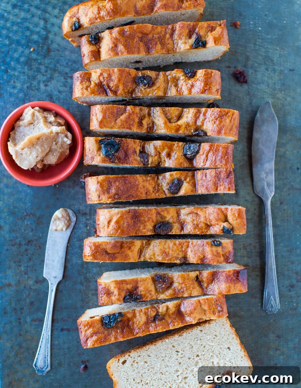 Cinnamon Raisin English Muffin Bread with Cinnamon Sugar Butter