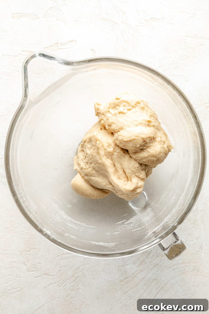 Dough in a bowl.