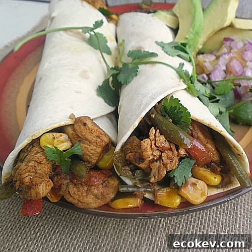 Spicy Mexican Chicken Wraps