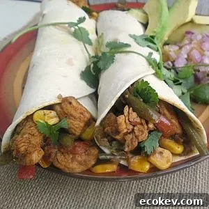 Spicy Mexican Chicken Wraps
