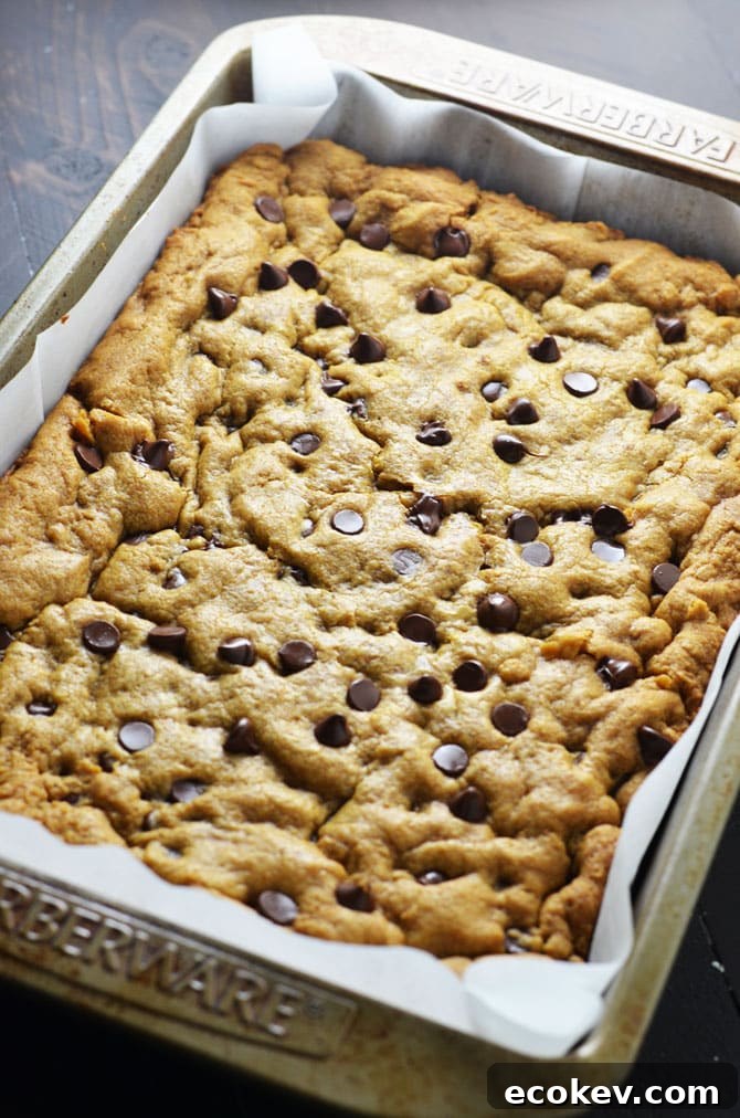 Pumpkin Chocolate Chip Cookie Bars. Perfect for fall and winter, these soft, pumpkin spiced desserts are a hit, and easy to make from scratch! | hostthetoast.com