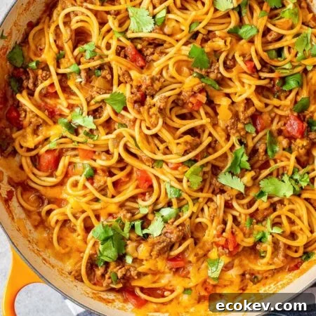 taco spaghetti recipe