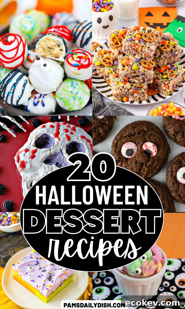 Roundup Image for Halloween Dessert Recipes 