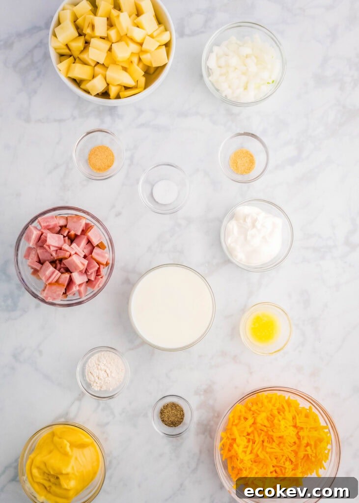ham and potato casserole ingredients