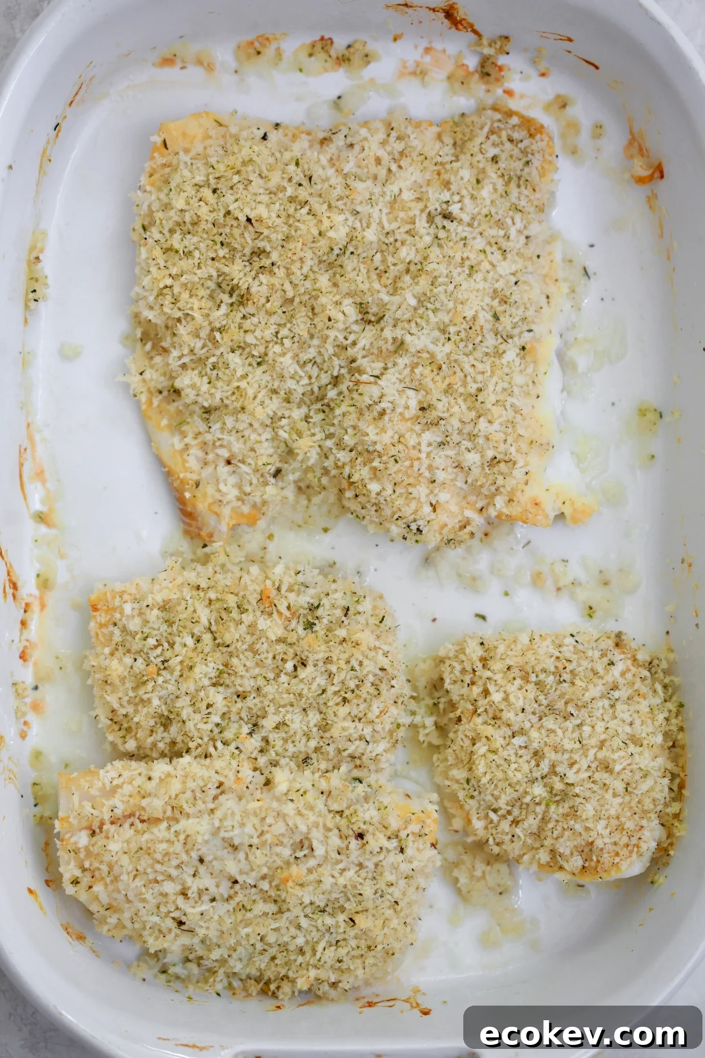 baked fish in baking dish
