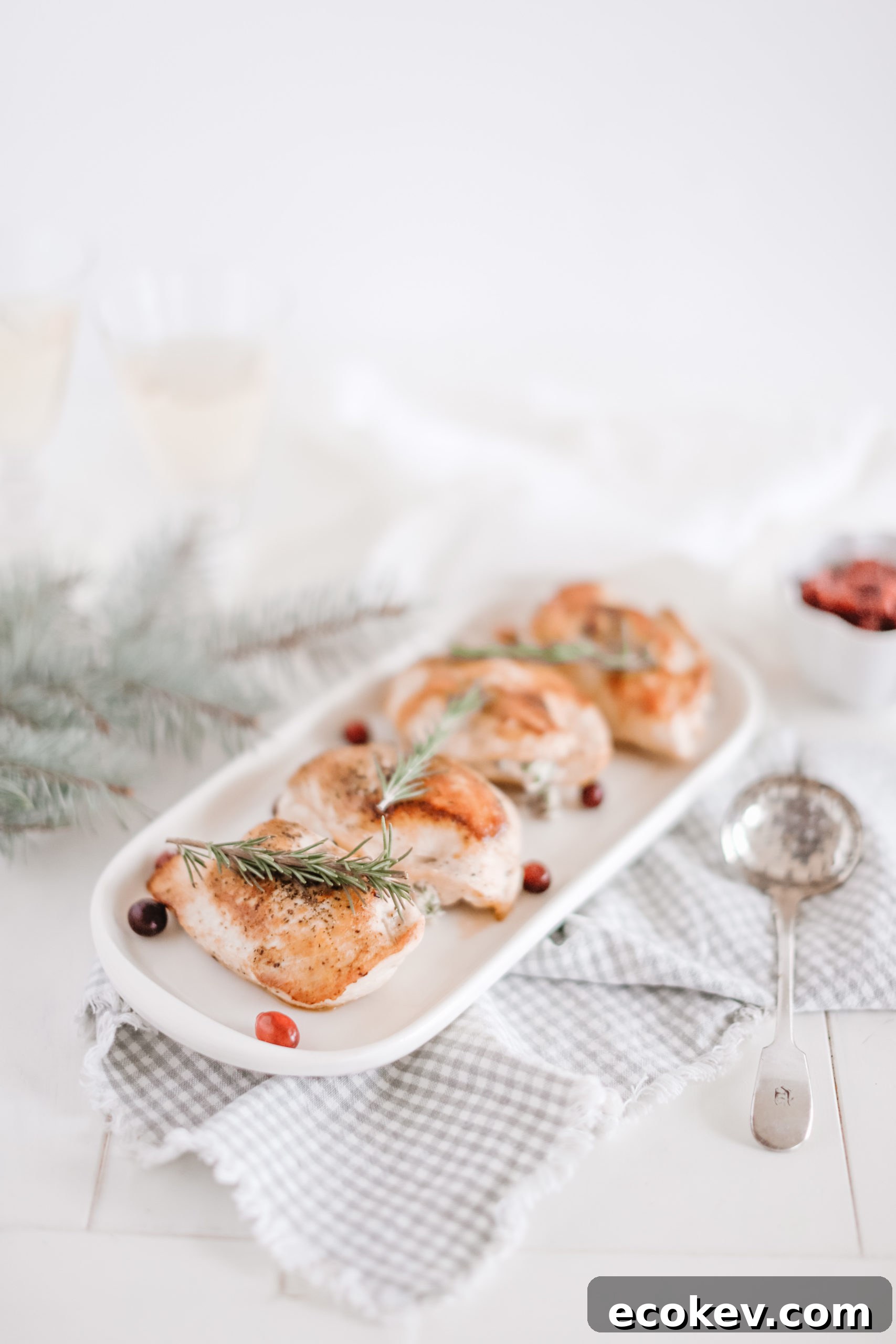 cranberry rosemary stuffed chicken