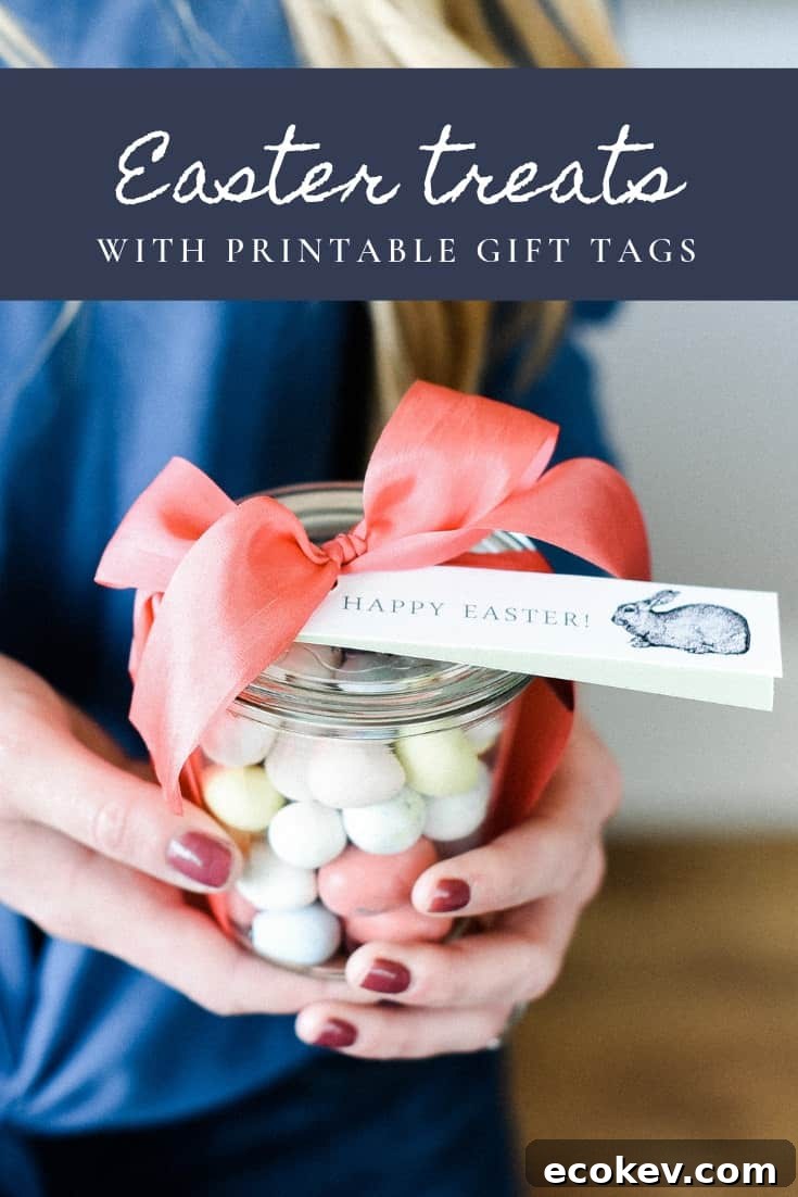 Easter treats are made even sweeter with these free printable gift tags! Make Easter bark and finish it off with printable gift tags! Plus scroll down for links to over 25 darling spring printables!