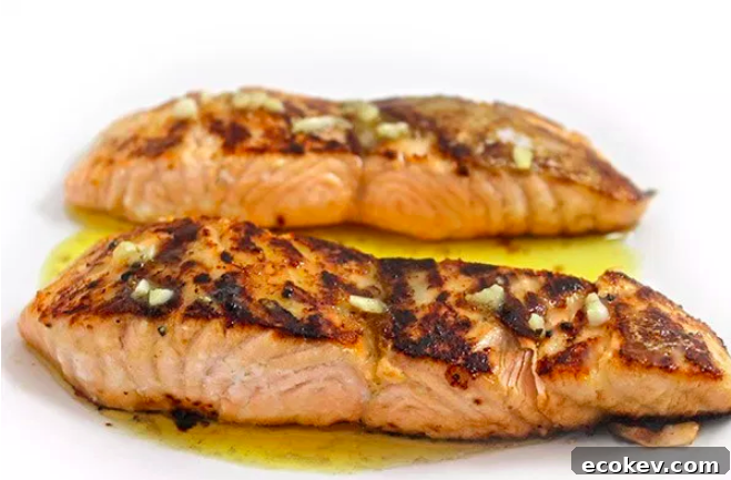 Honey glazed salmon with lemon butter sauce