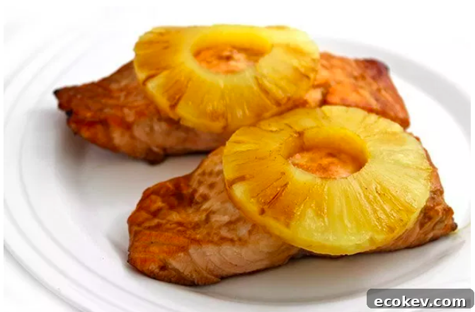 Teriyaki pineapple salmon