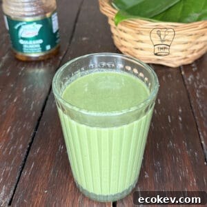 Refreshing betel leaves drink served in a tall glass, highlighting traditional flavors and modern presentation.