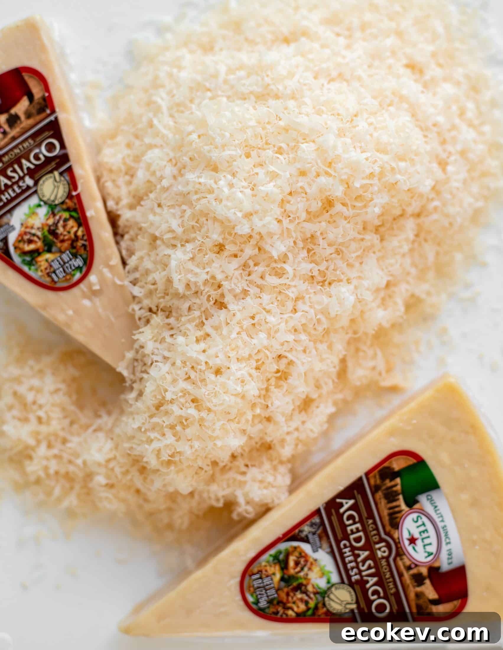 freshly grated asiago cheese