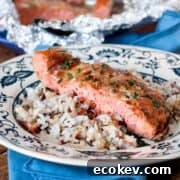 Maple Garlic Baked Salmon