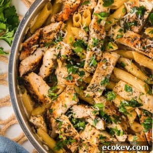 Garlic Parmasan Chicken Pasta