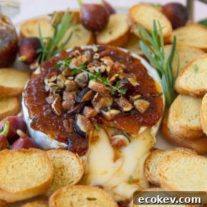 Baked Brie with Fig Jam - finished