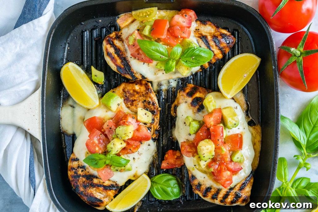 Healthy Avocado Salsa Grilled Chicken