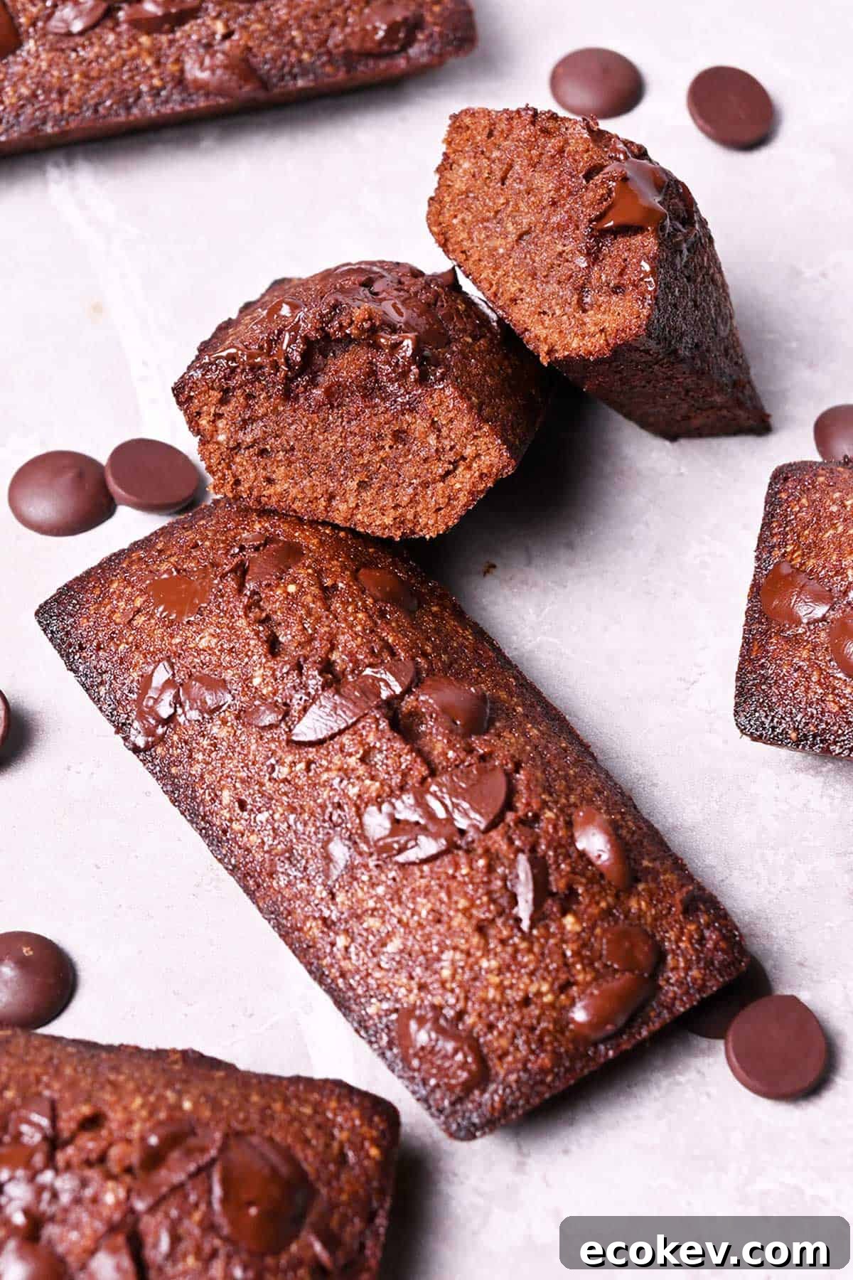 double chocolate financiers