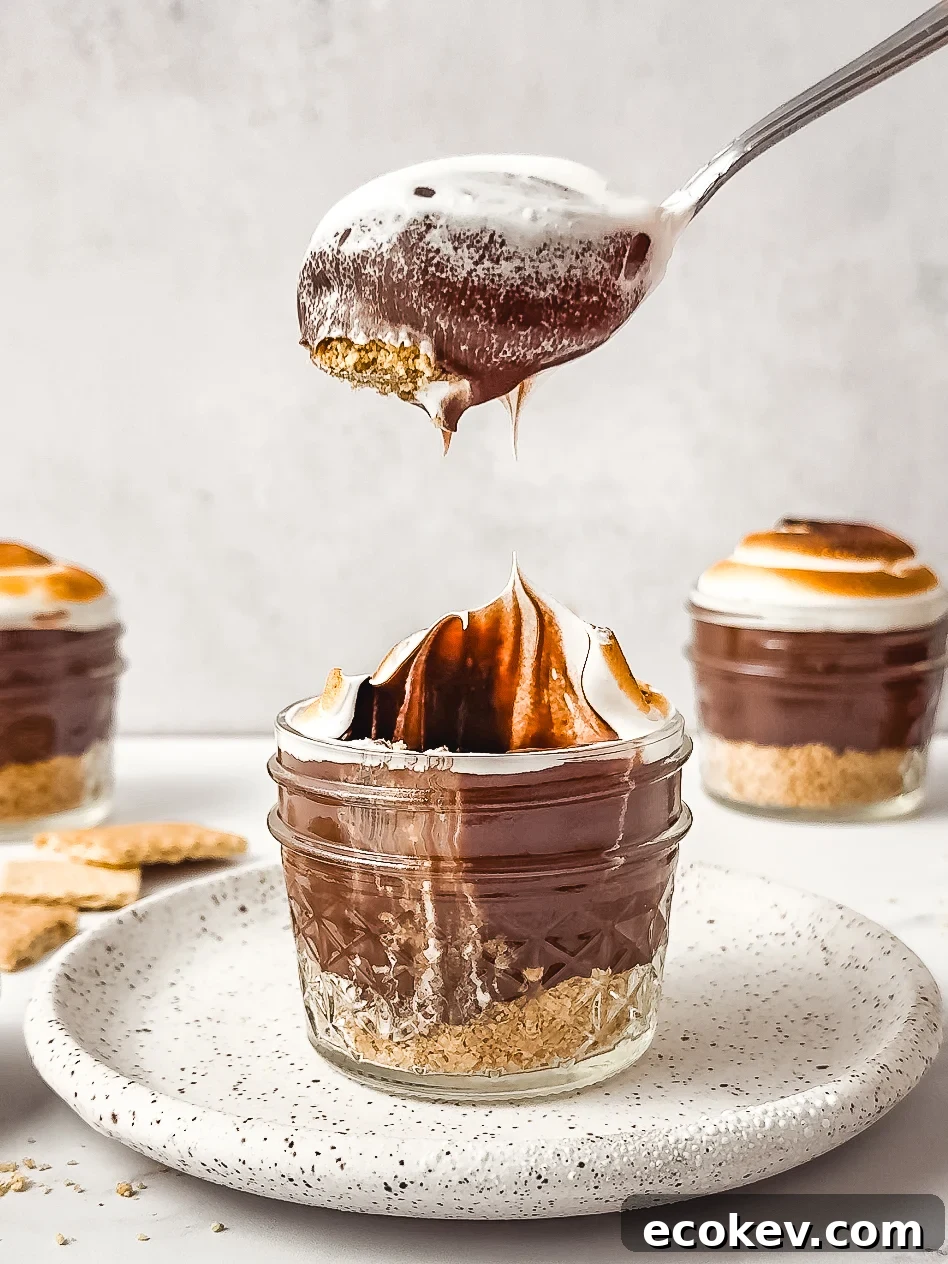 Layered pudding cups