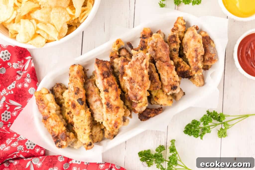 steak fingers on serving platter