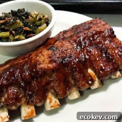 baby back ribs close up