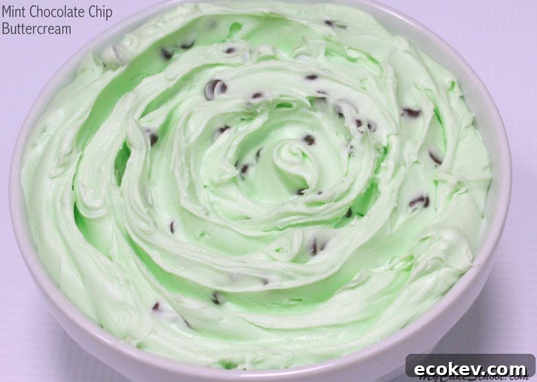 Mint Chocolate Chip Buttercream