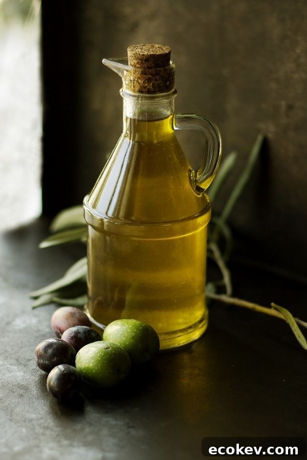 A large glass bottle of olive oil, the perfect souvenir from Greece!