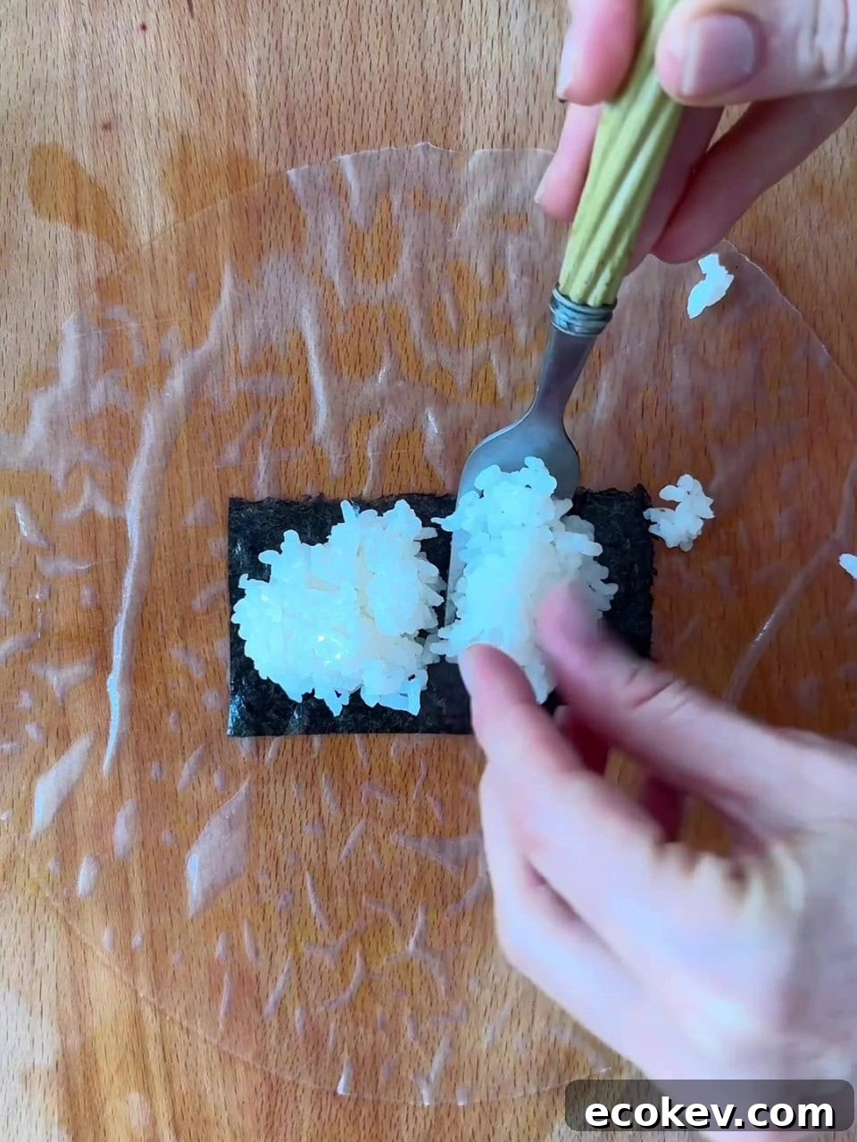 Filling rice paper