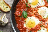 Eggs in Purgatory: Poached Eggs in Spicy Tomato Sauce