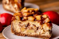 Apple Pie Cheesecake Recipe with Cinnamon Streusel