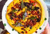 Creamy Whipped Butternut Squash and Feta Dip with Chili Crisp