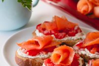Smoked Salmon Crostini Recipe with Creamy Dill Spread