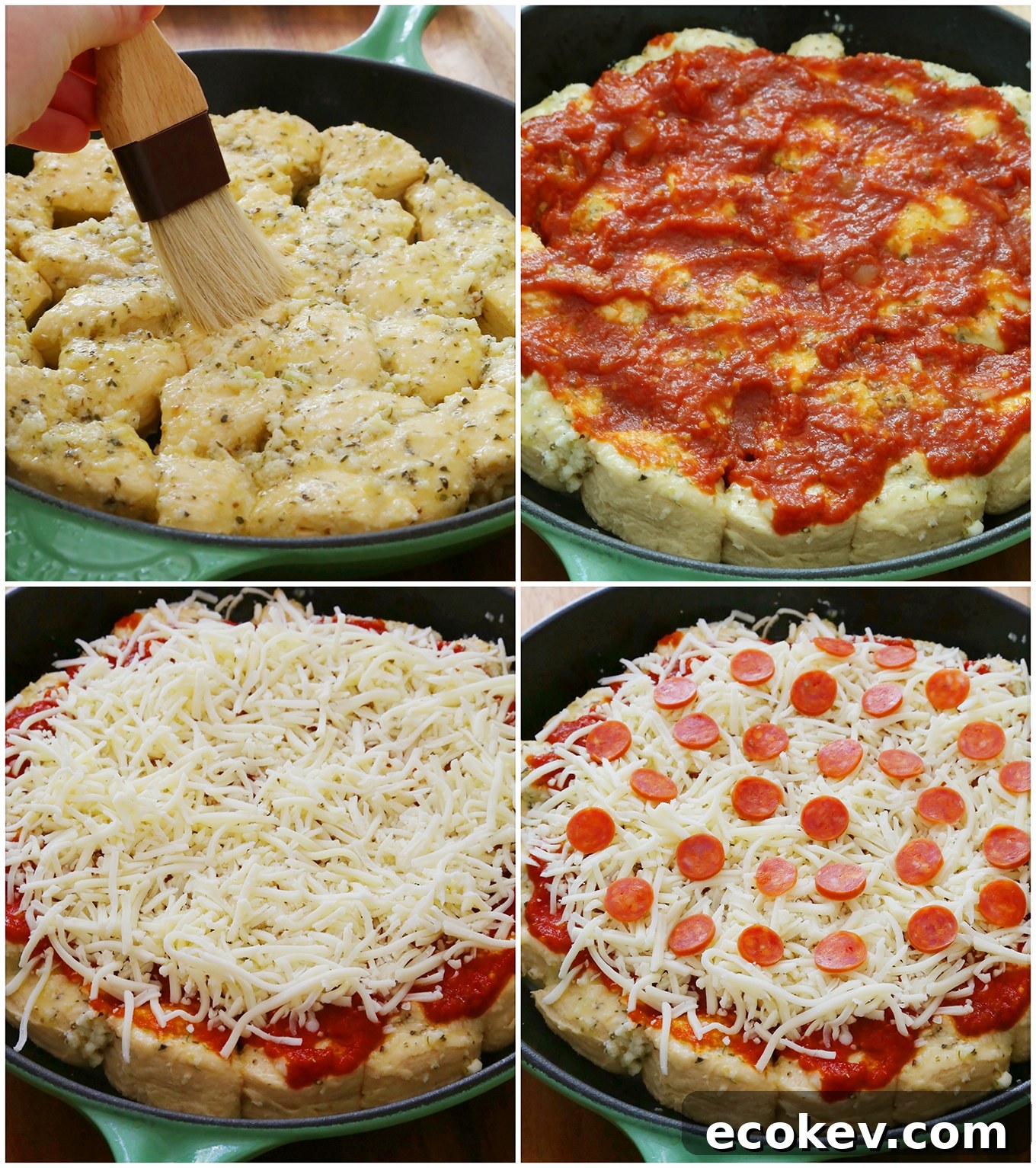 Cheesy Deep Dish Pepperoni Pizza Bites – ready to serve