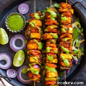 paneer tikka skewers