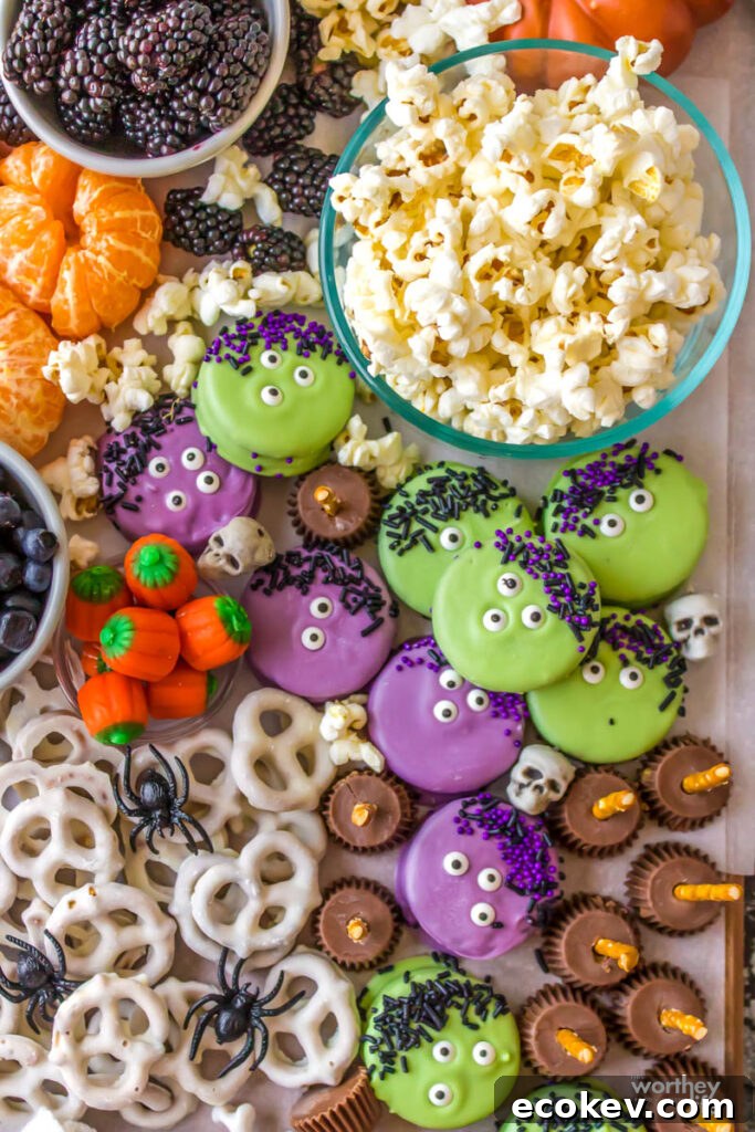 Halloween candy ideas for a themed board