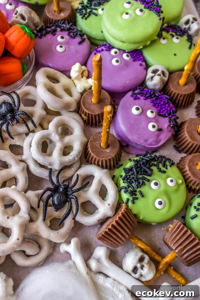 Halloween Broomsticks and Oreos