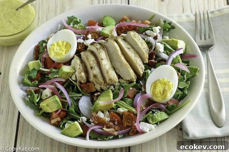Image for Copycat Panera Bread Green Goddess Cobb Salad