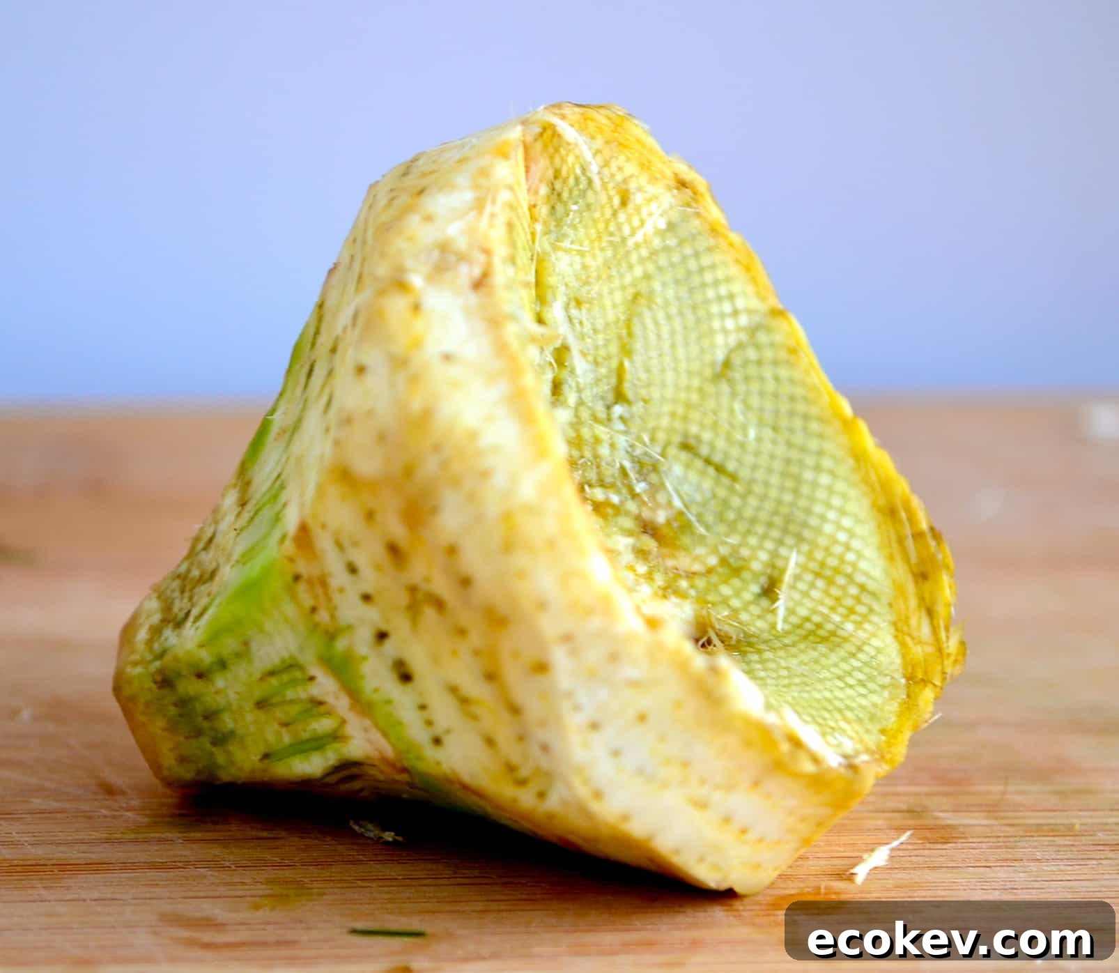 a fresh artichoke heart