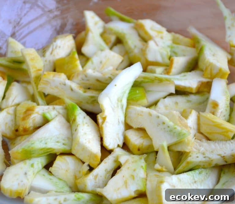 A pile of fresh artichoke hearts