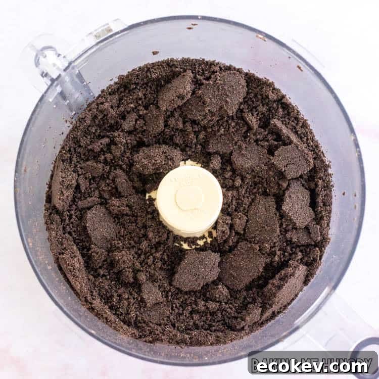oreo crumbs in food processor