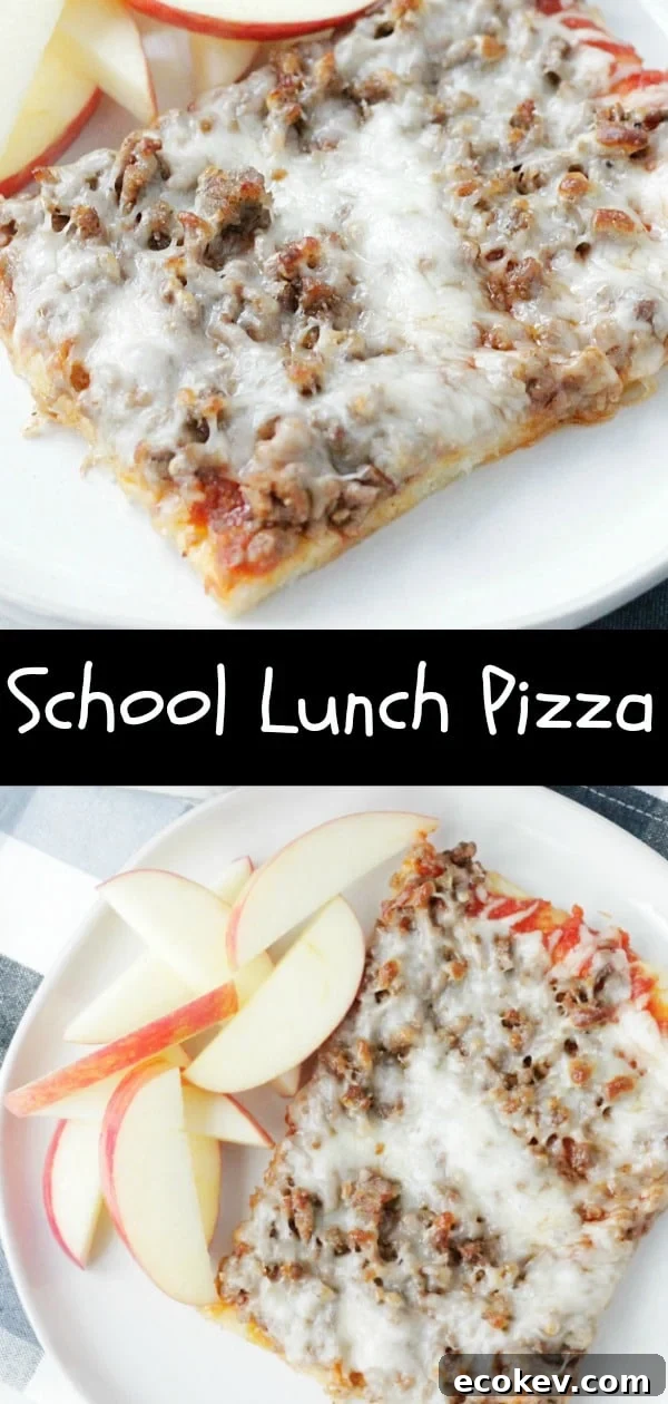 Copycat Lunch Lady Pizza | Foodtastic Mom #backtoschool #pizza #copycatrecipe #pizzarecipe #schoolpizza