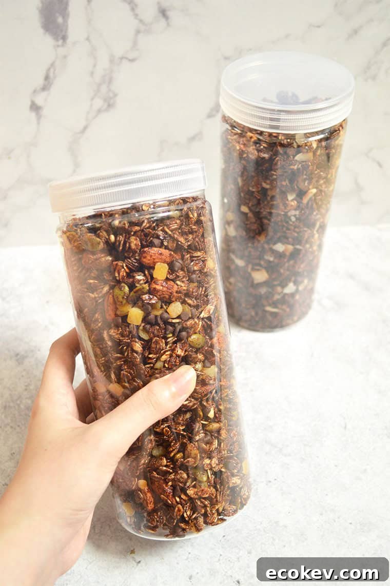 chocolate orange granola