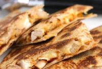 Crispy Chicken Quesadilla with Sun-Dried Tomato Chutney