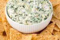 Creamy Spinach and Artichoke Dip Without Mayo