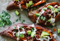 Vegan BBQ Jackfruit-Stuffed Sweet Potatoes