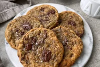 Chewy Banana Bread Cookies with Cinnamon Sugar