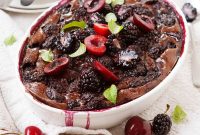 Blackberry, Cherry and Chocolate Clafoutis Recipe