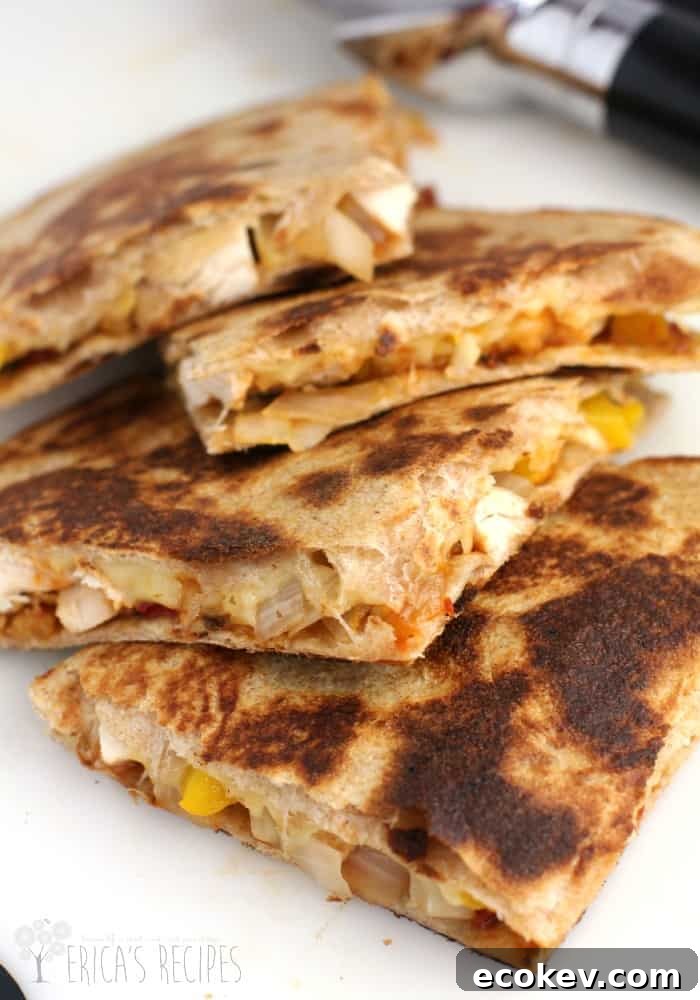 Finished quesadilla