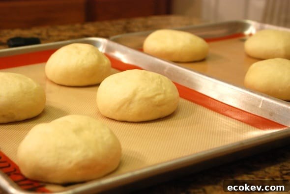unbaked hamburger buns