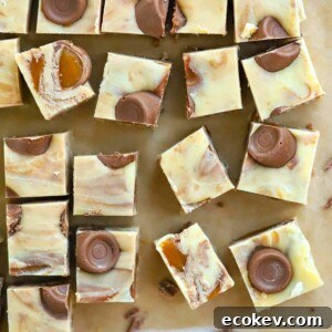 A tray of ready delicious homemade Rolo Fudge.